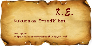 Kukucska Erzsébet névjegykártya